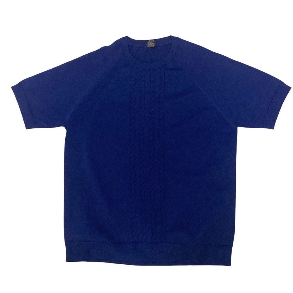 Eileen Polish Sweater Top Size 42 Blue